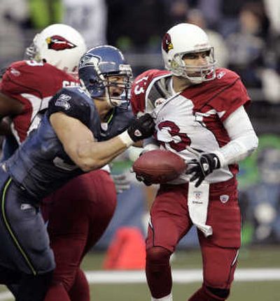 
Seattle's Patrick Kerney will face his former team Sunday. Associated Press
 (Associated Press / The Spokesman-Review)