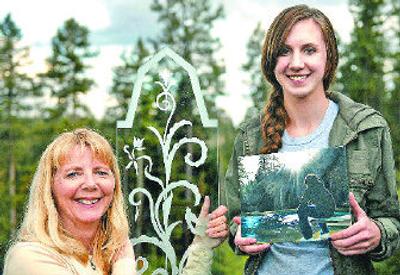 
Judy Klier and her 18-year-old daughter, Jessica, are artists. Klier owns Crystal Klier Design, a glass and stone carving business, and has been working on the restoration of the Fox Theater. Jessica, a senior at Mt. Spokane High, is a painter. Her work is currently on exhibit at the Satellite Diner in downtown Spokane. 
 (Holly Pickett / The Spokesman-Review)