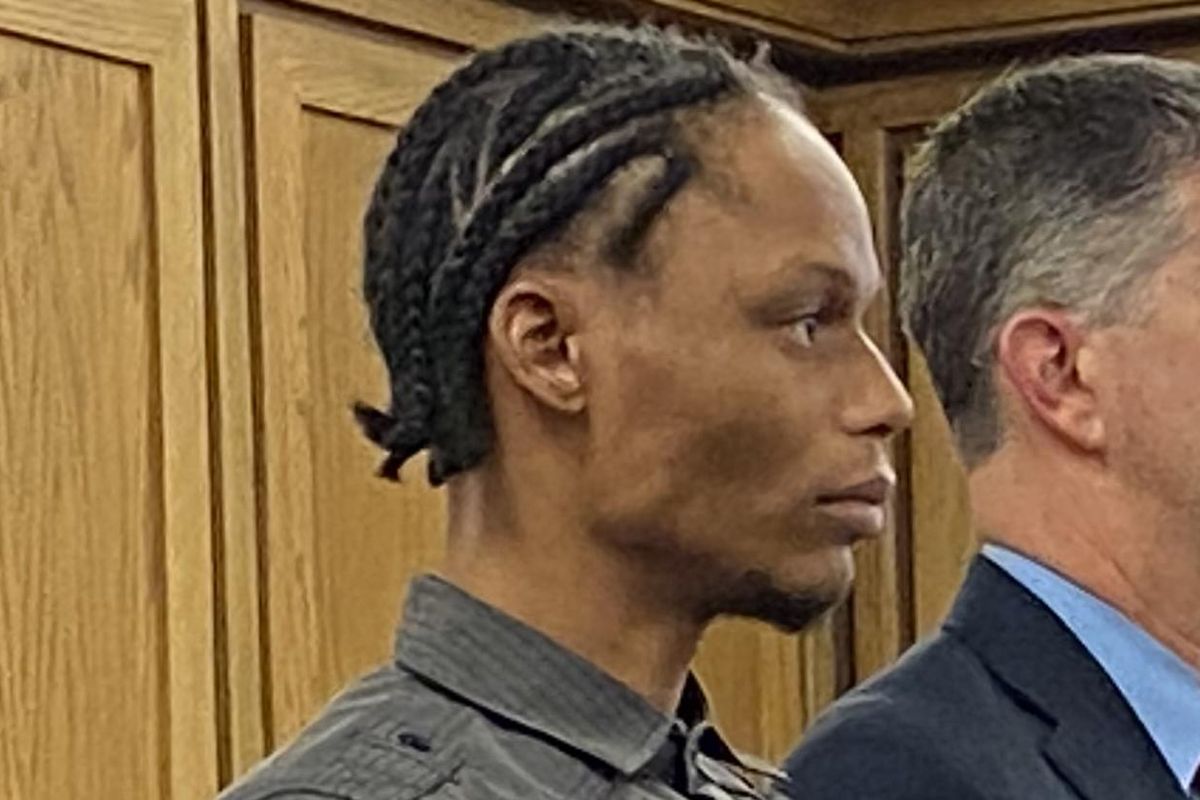 Emmanuel Tensley is accused of transporting his sister to a site where she allegedly shot two people in downtown Spokane on Saturday night and is charged with attempted murder and drive-by shooting. (Jared Brown, SR)