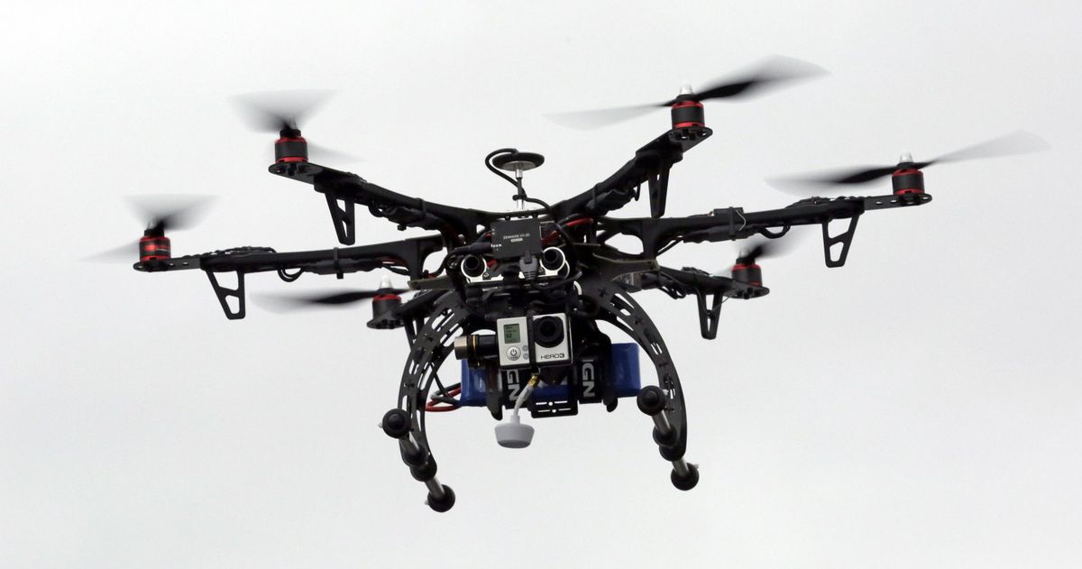 Drones, which are widely available to the public, must be registered before flight. (Rick Bowmer / Associated Press)