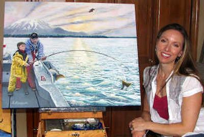
Painter Katrina Brennan, who is self-taught, enjoys painting the landscapes of southeast Alaska.
 (JUAN JUAN MOSES / The Spokesman-Review)