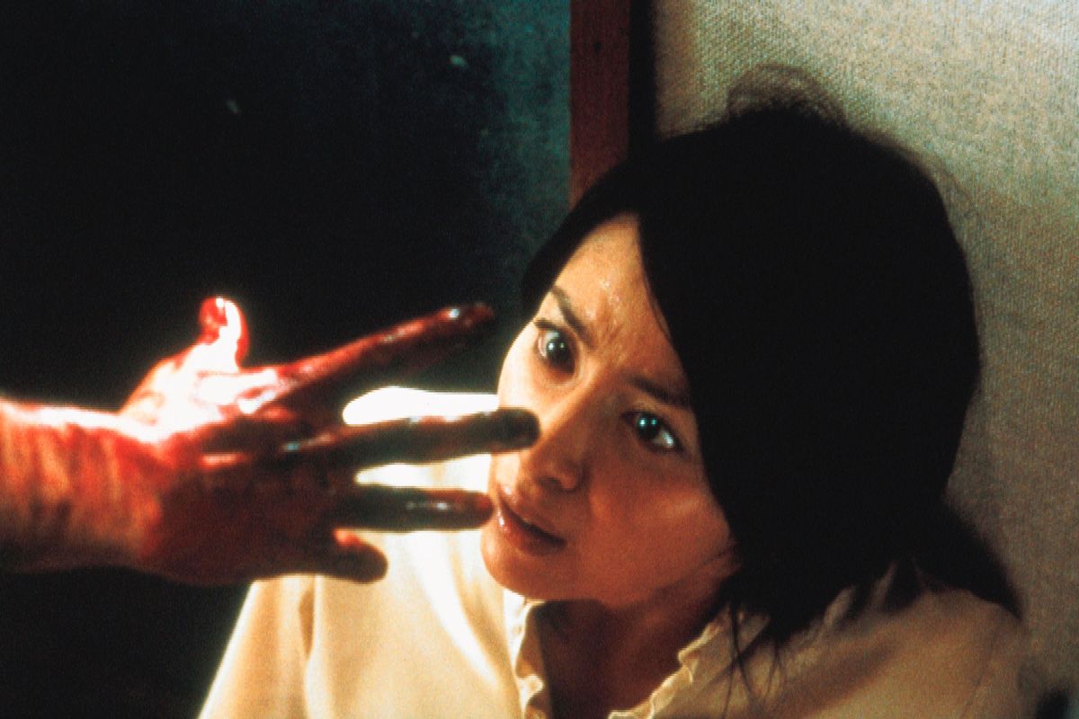 Megumi Okina stars in â€œJu-On: The Grudge" (2002), directed by Takashi Shimizu.   (Zuma Press)