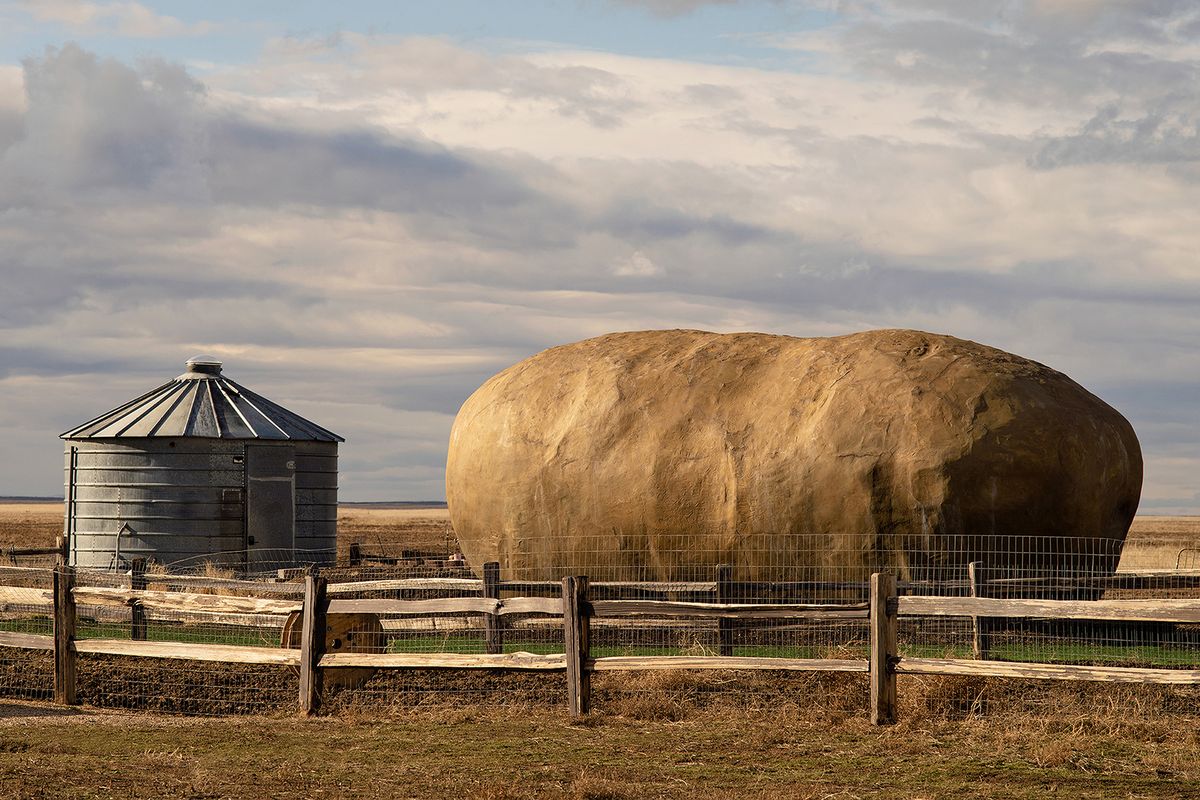 The Idaho Potato Commission provided Kristie Wolfe with the Big Idaho Potato so she could make it into an Airbnb rental. It is available for $200 a night in Orchard, east of Boise.  (Airbnb)