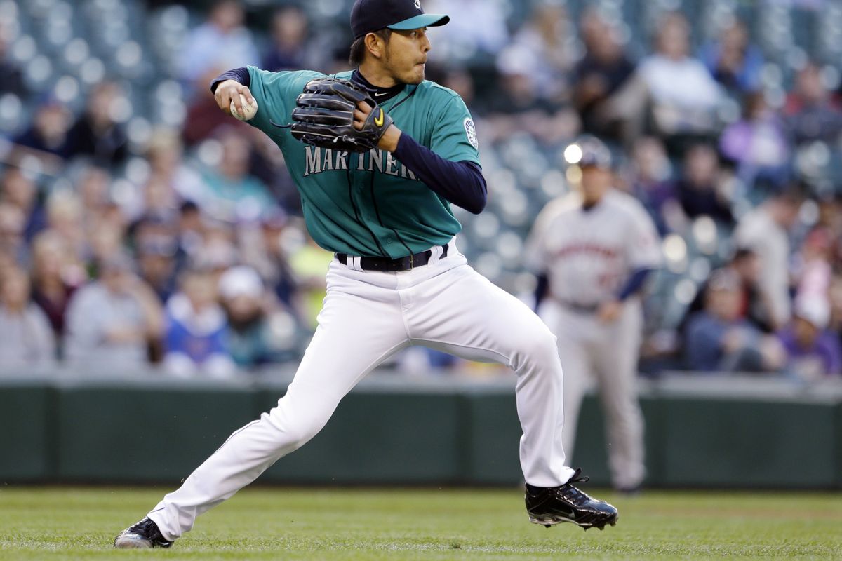 Mariners starter Hisashi Iwakuma, who improved to 7-1 this season, has a 0.92 ERA in six starts at home. (Associated Press)