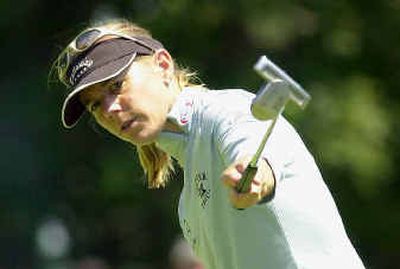 
Annika Sorenstam could join Mickey Wright as the only golfers to defend a title in all four majors. 
 (Associated Press / The Spokesman-Review)