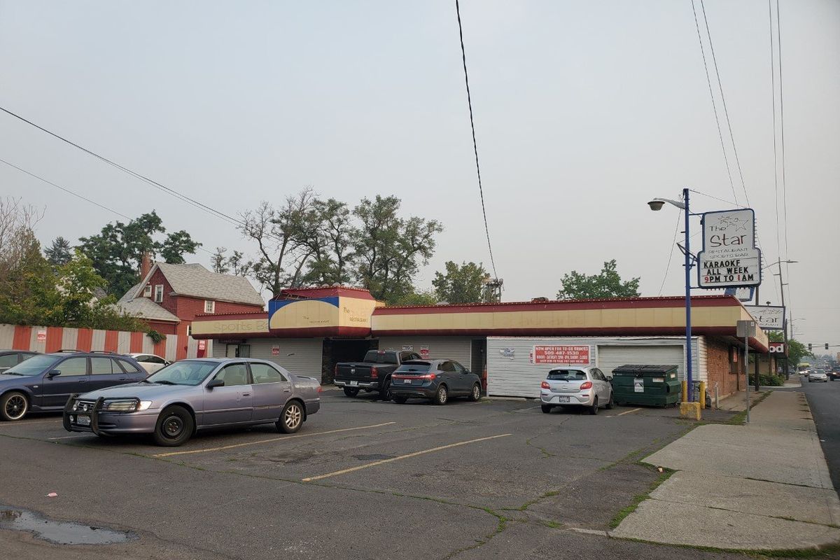 A man was shot and killed early Monday, Aug. 2, 2021, near Hamilton Street and Sinto Avenue, Spokane police reported. (Sydney Brown/The Spokesman-Review)