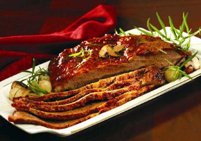 Beef Brisket with Mushrooms and Pearl Onions.
(Family Features / The Spokesman-Review)