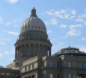 The Idaho state Capitol, shown on July 17, 2017. The Idaho Legislature has appointed a panel to study changes to the state’s ethics and campaign finance laws; the group held its first meeting July 12, and will meet again Aug. 28. (Betsy Z. Russell)