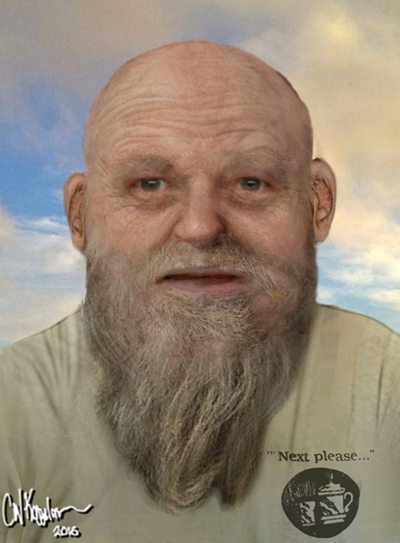 An artist’s rendering of the man’s body found in the Spokane River on June 4. (Spokane County Medical Examiner’s Office / Courtesy)