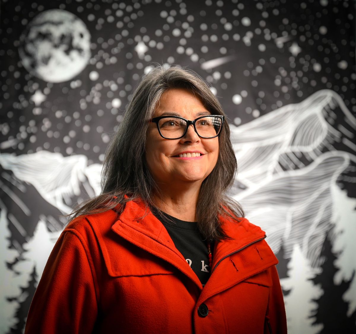 LaRae Wiley, founder of the Salish School of Spokane, is pictured. While attending her great-uncle’s funeral, Wiey realized that with his passing, there was one fewer speaker of their native language.  (DAN PELLE/THE SPOKESMAN-REVIEW)