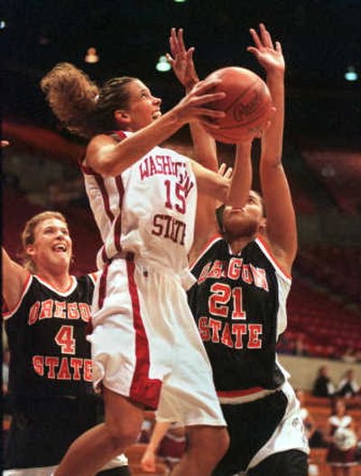 
Then: Jenni Ruff averaged 14.1 points per game for WSU. 
 (File / The Spokesman-Review)