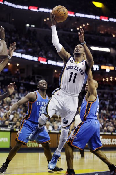 Mike Conley had 24 points and seven rebounds in OT win over Oklahoma City. (Associated Press)