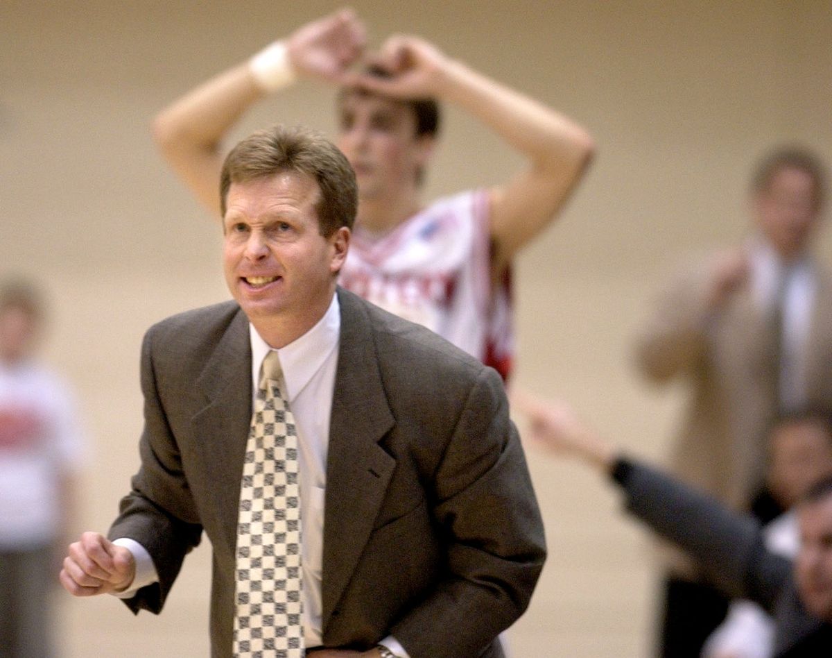 Ray Giacoletti spent four seasons leading the Eastern Washington men’s basketball program, a tenure that included an NIT appearance in 2002-03, the Eagles’ first NCAA postseason berth as a Division I member. He also led EWU to the NCAA Tournament the following season.  (Dan Pelle/The Spokesman-Review)