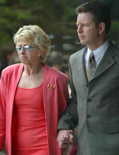 Alberta alderwoman Darlene Heatherington, left, and her husband, David, leave the Lethbridge, Alberta, courthouse Tuesday. Alberta alderwoman Darlene Heatherington, left, and her husband, David, leave the Lethbridge, Alberta, courthouse Tuesday.
(Associated PressAssociated Press / The Spokesman-Review)