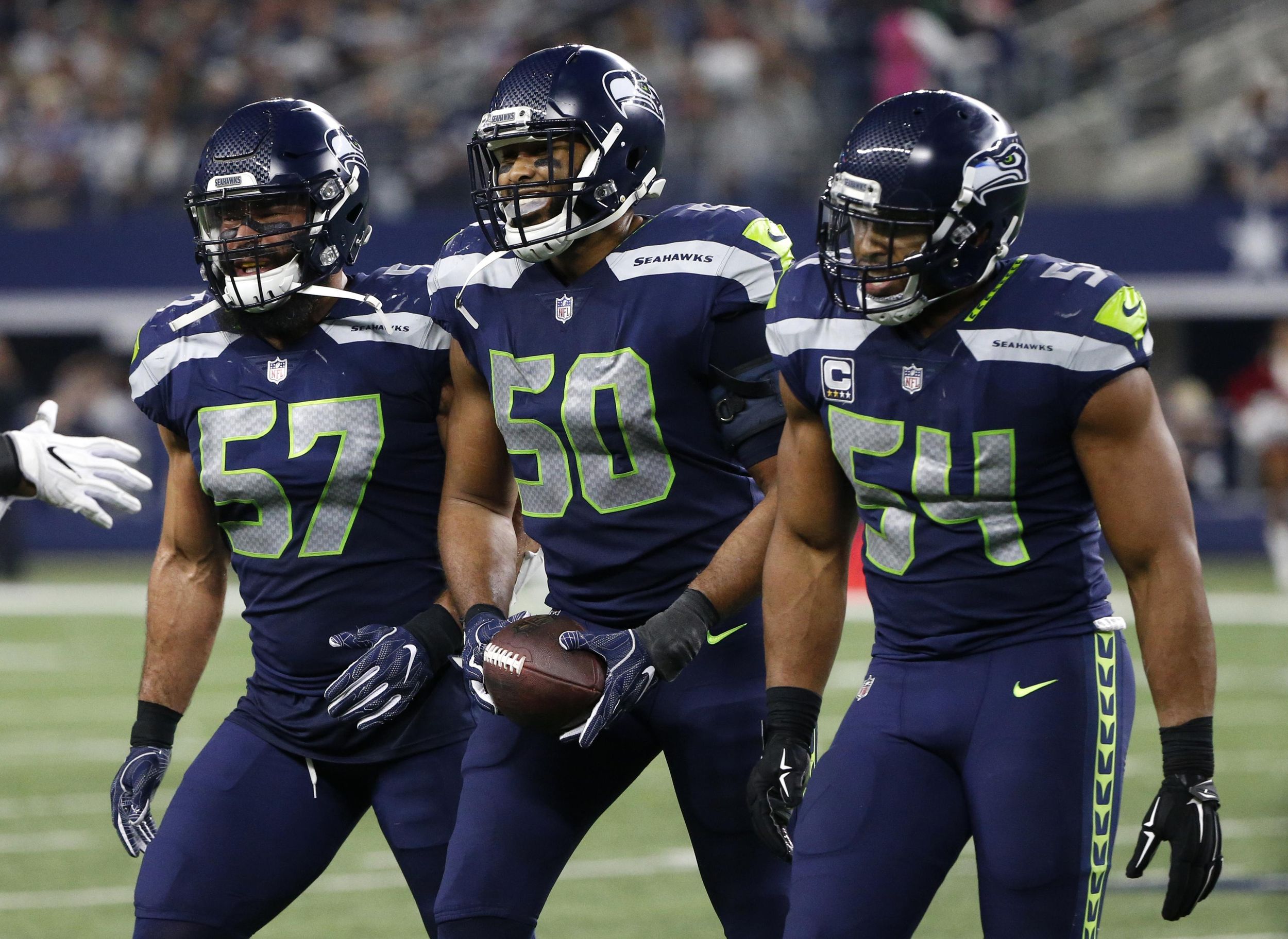 Seattle Seahawks tight end (88) Jimmy Graham gains yards after a