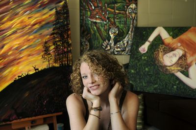 Gillian Frederick, 21, is an art student and plans to attend the University of Idaho in the fall. (Dan Pelle / The Spokesman-Review)