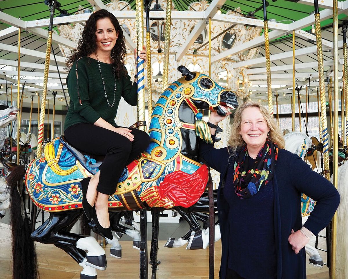 Spokane author Mary Carpenter and illustrator Mary Pat Kanaley collaborated on a new children’s book, “Ponies in the Park.”  (Sean Kanaley/Postscript Labs)