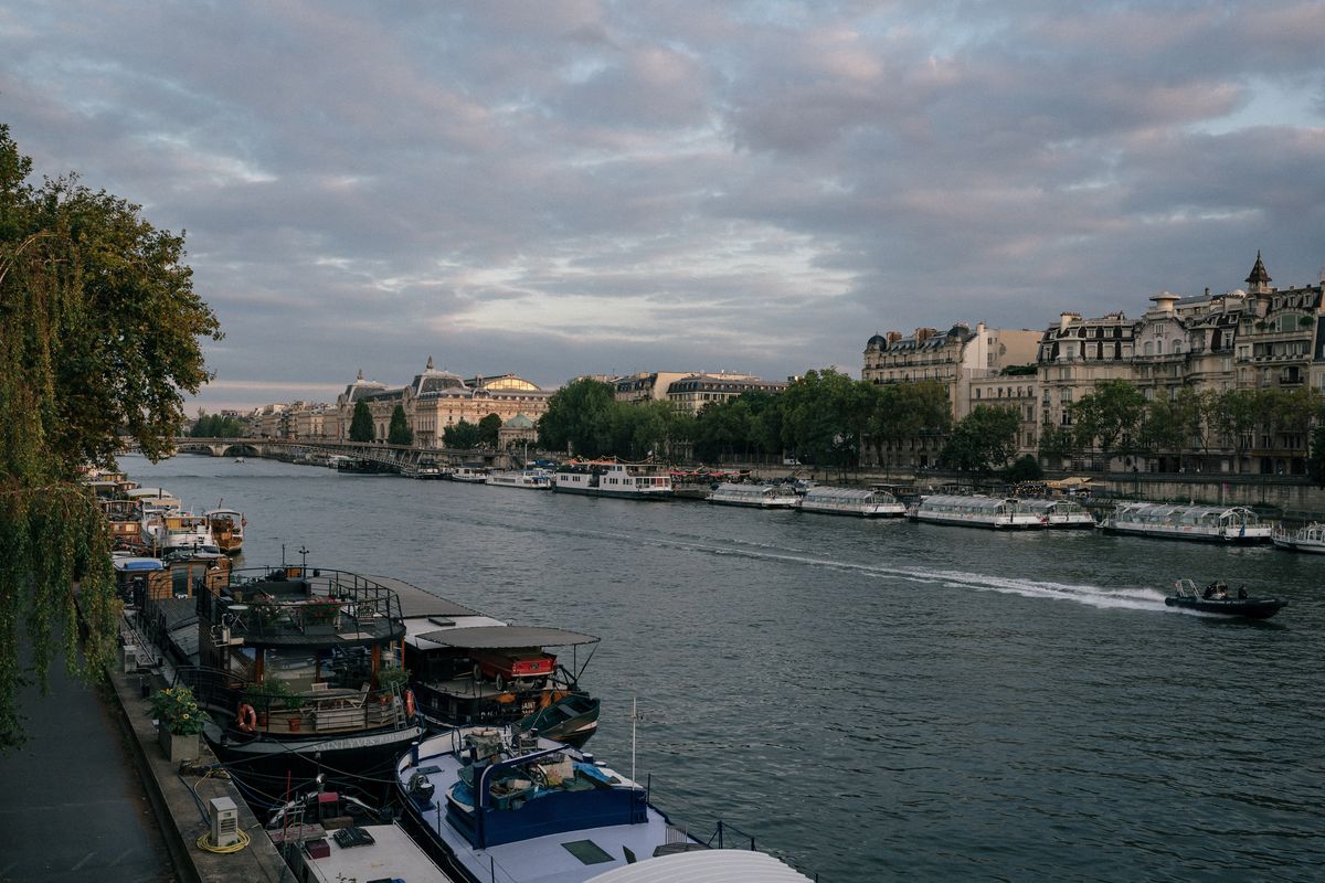 French officials hope that the Seine will be clean enough for swimmers by the 2024 Summer Olympic Games.  (Laurence Geai/Washington Post)