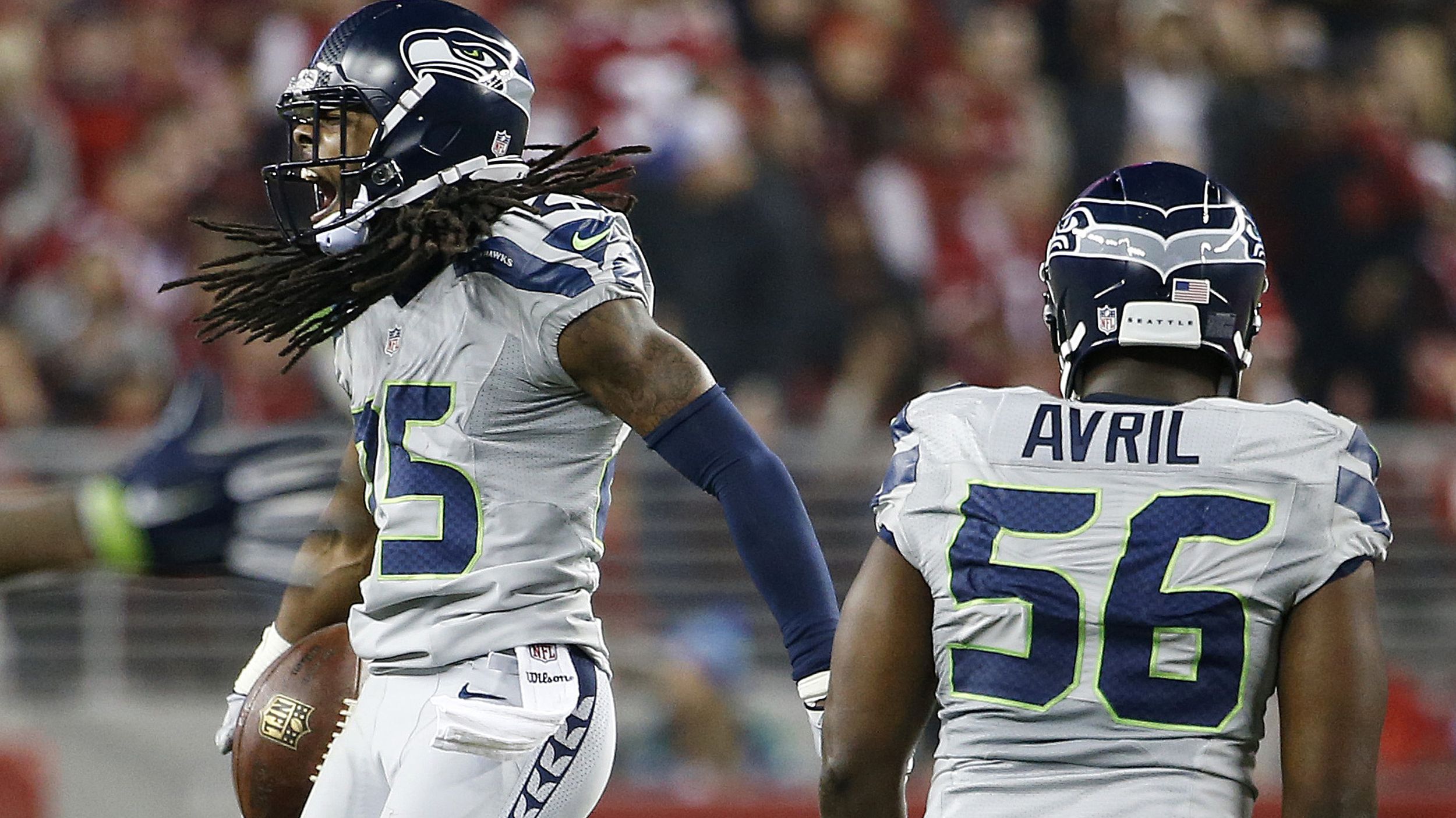 Richard Sherman ate turkey on the 49ers logo, then called fans