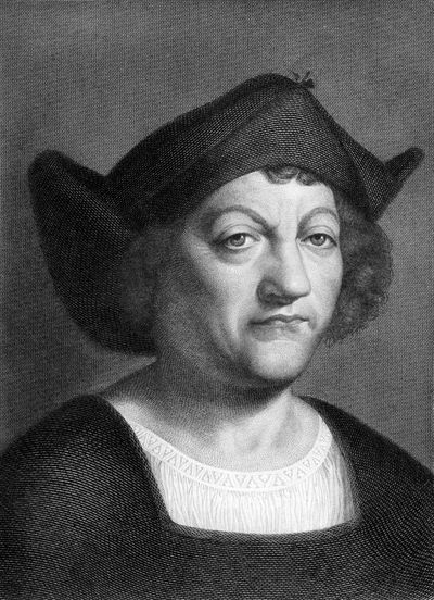 Christopher Columbus (1451-1506) on engraving from 1851 by I.W.Baumann and published in The Book of the World, Germany, 1851. (Handout / Tribune News Service)