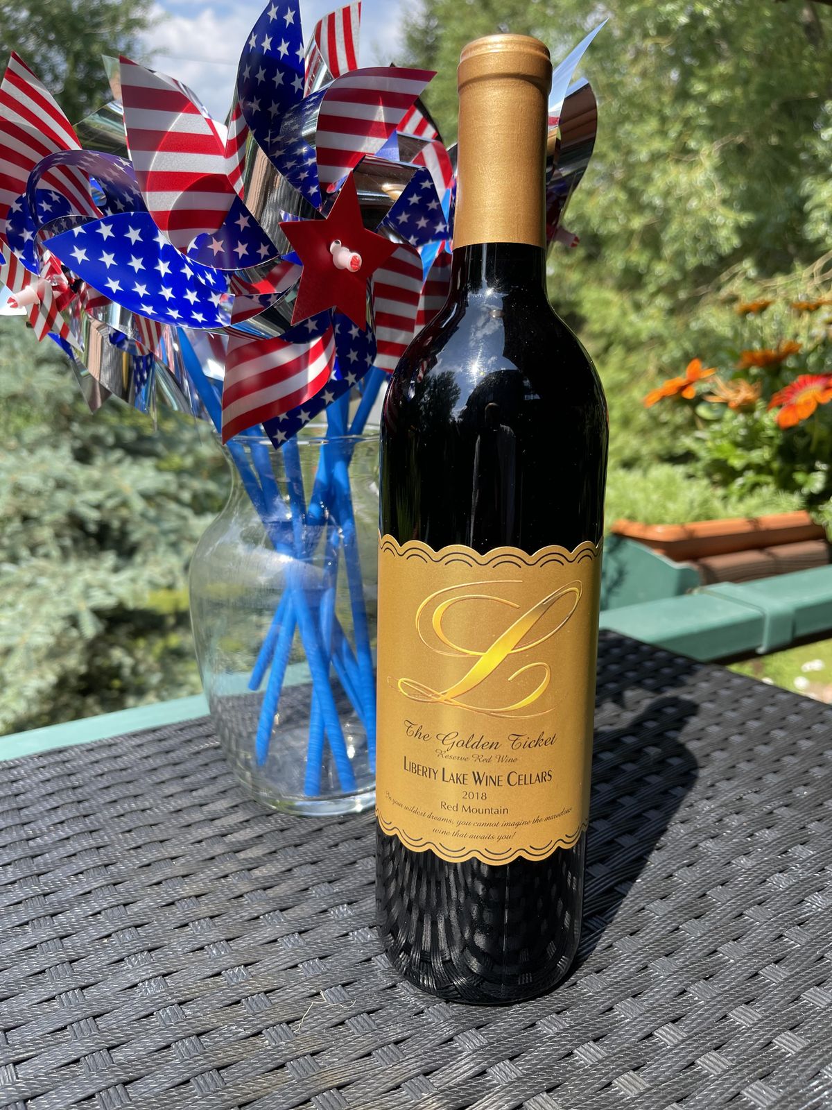 The Golden Ticket, a Liberty Lake Wine Cellars’ reserve red wine from 2018, will be released in August.  (Courtesy)