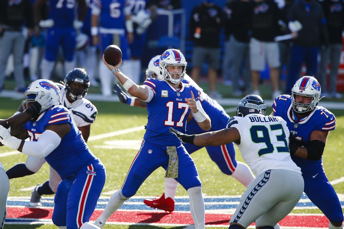 Josh Allen, Bills torch Seahawks, triumph 44-34 in balmy Buffalo