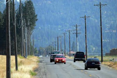 
The proposed roadway would run along Huetter Road, shown here north of Interstate 90, between U.S. Highways 41 and 95. 
 (Jesse Tinsley / The Spokesman-Review)