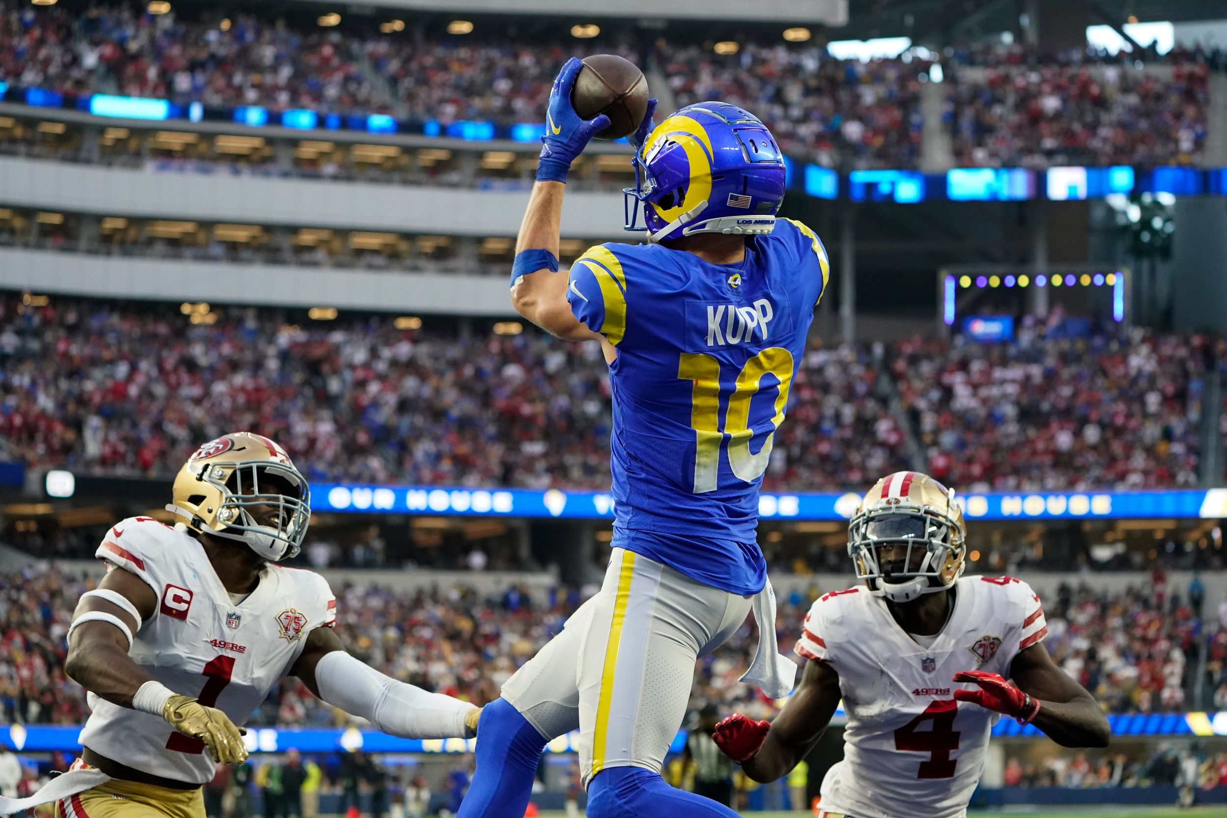 Nfl Locals Cooper Kupp Comes Up 19 Yards Shy Of Breaking Calvin Johnson Jrs Record For 