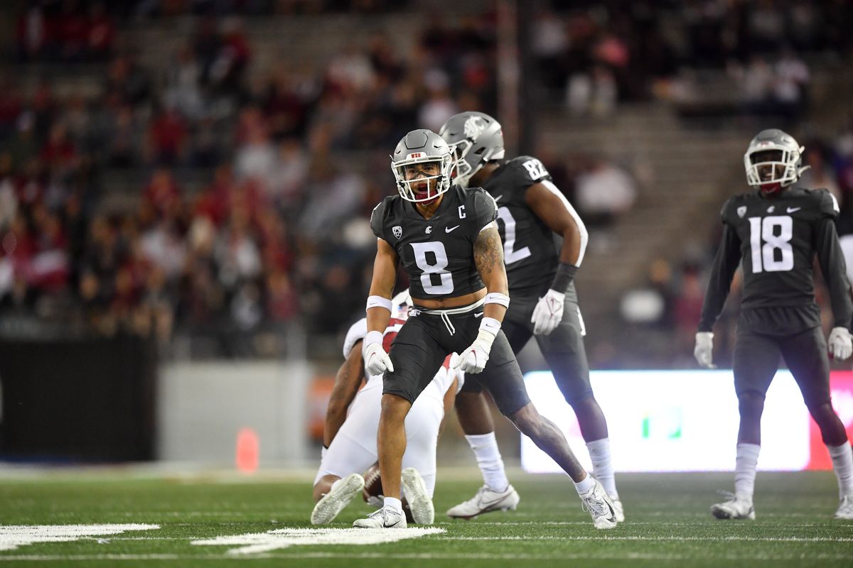 Washington State’s Armani Marsh finished third on the team last season with 70 tackles.  (Tyler Tjomsland/The Spokesman-Review)
