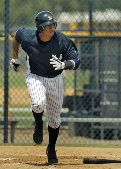 Alex Rodriguez can’t run away from a new negative book.  (Associated Press / The Spokesman-Review)