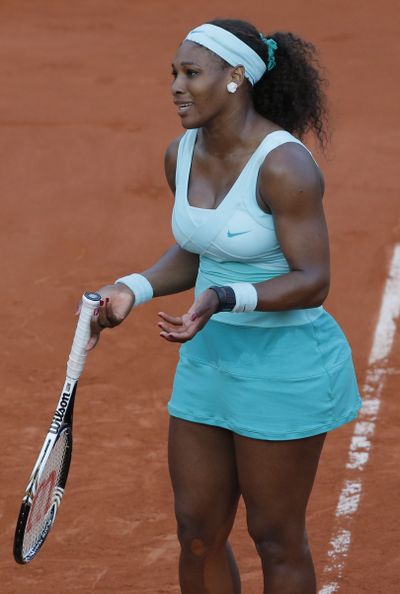 Serena Williams had never lost in the first round of a major before Tuesday. (Associated Press)