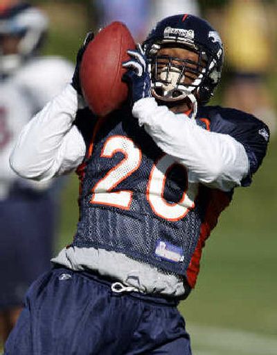 
Maurice Clarett won't be catching anything for the Denver Broncos. 
 (Associated Press / The Spokesman-Review)