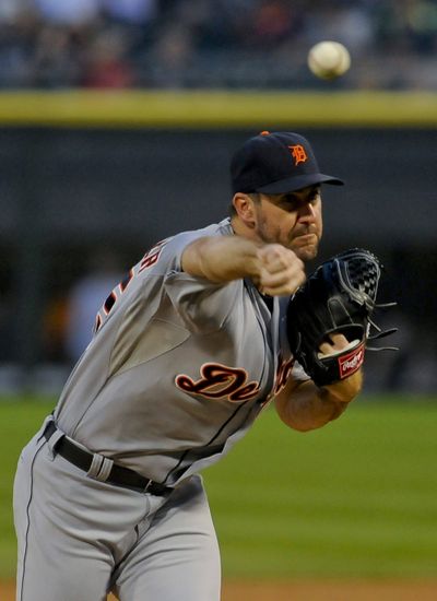 Justin Verlander beat Chicago for the 14th time in 18 decisions and the Tigers moved ahead of Seattle. (Associated Press)