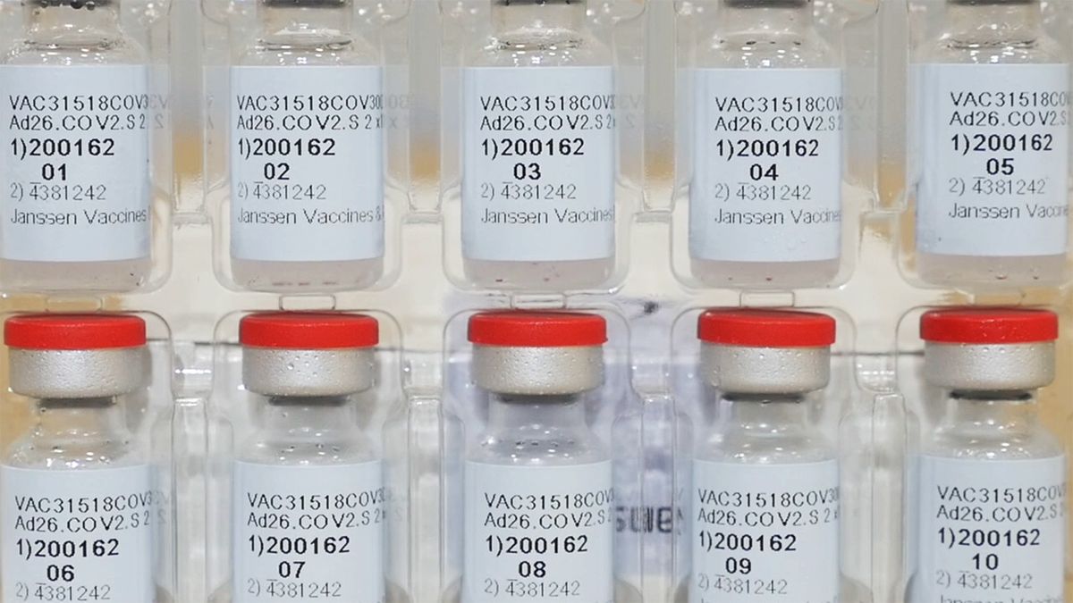 Vials of the Janssen COVID-19 vaccine from Johnson & Johnson is shown Dec. 2.  (HONS)