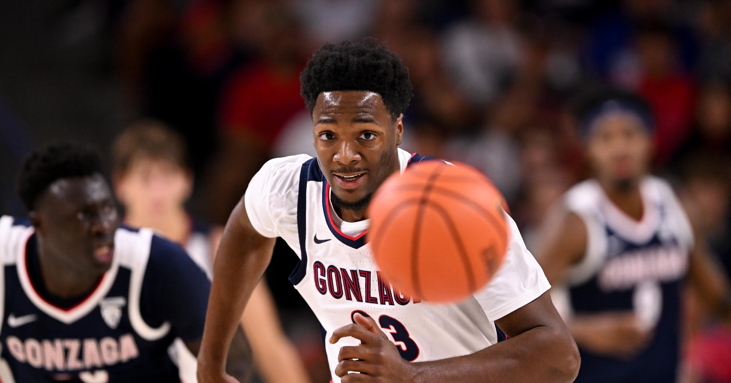 Freshman center Sam Funches has embraced early challenges at Gonzaga ...