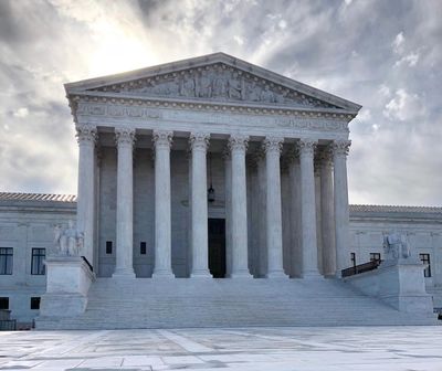 The rising sun shines over the Supreme Court building on Capitol Hill in Washington, Monday morning, May 11, 2020. (Mark Sherman / AP)