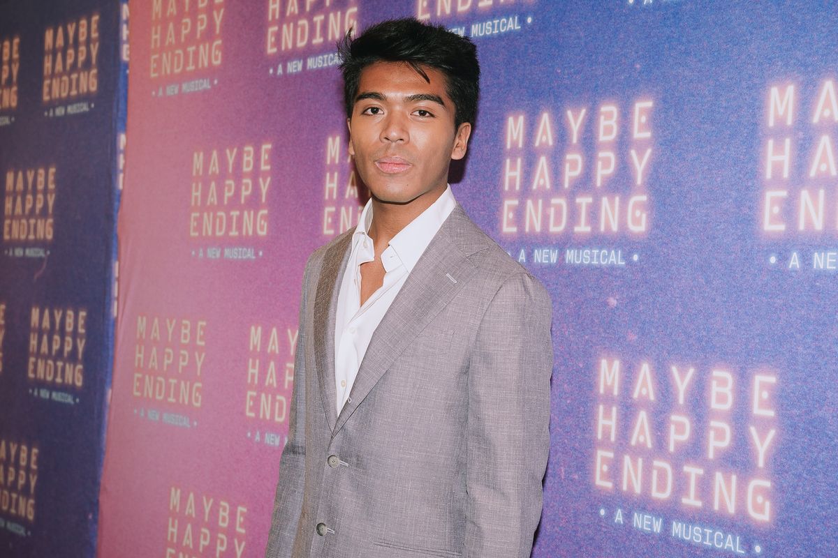 Christopher Tamayo is shown at the “Maybe Happy Ending” Broadway show’s gala red carpet event. (Michaelah Reynolds)