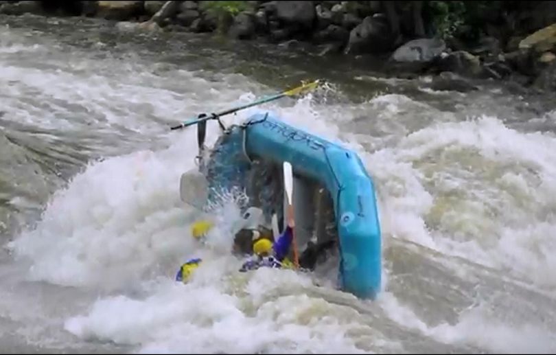 Whitewater carnage at the Bigwater Blowout on the Salmon River near Riggins, Idaho. (Courtesy)