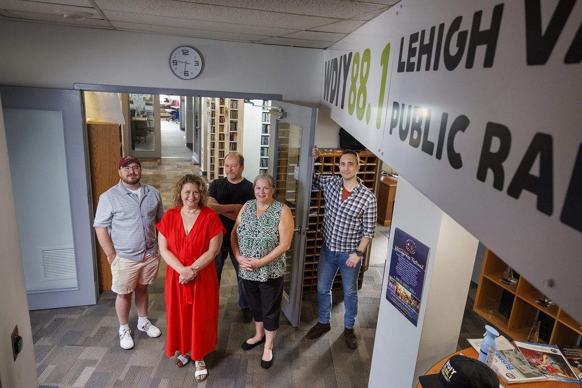 The staff of WDIY in Bethlehem, Pennsylvania, which could run out of funds by the beginning of next year.  (Alejandro A Alvarez/The Philadelphia Inquirer/TNS)