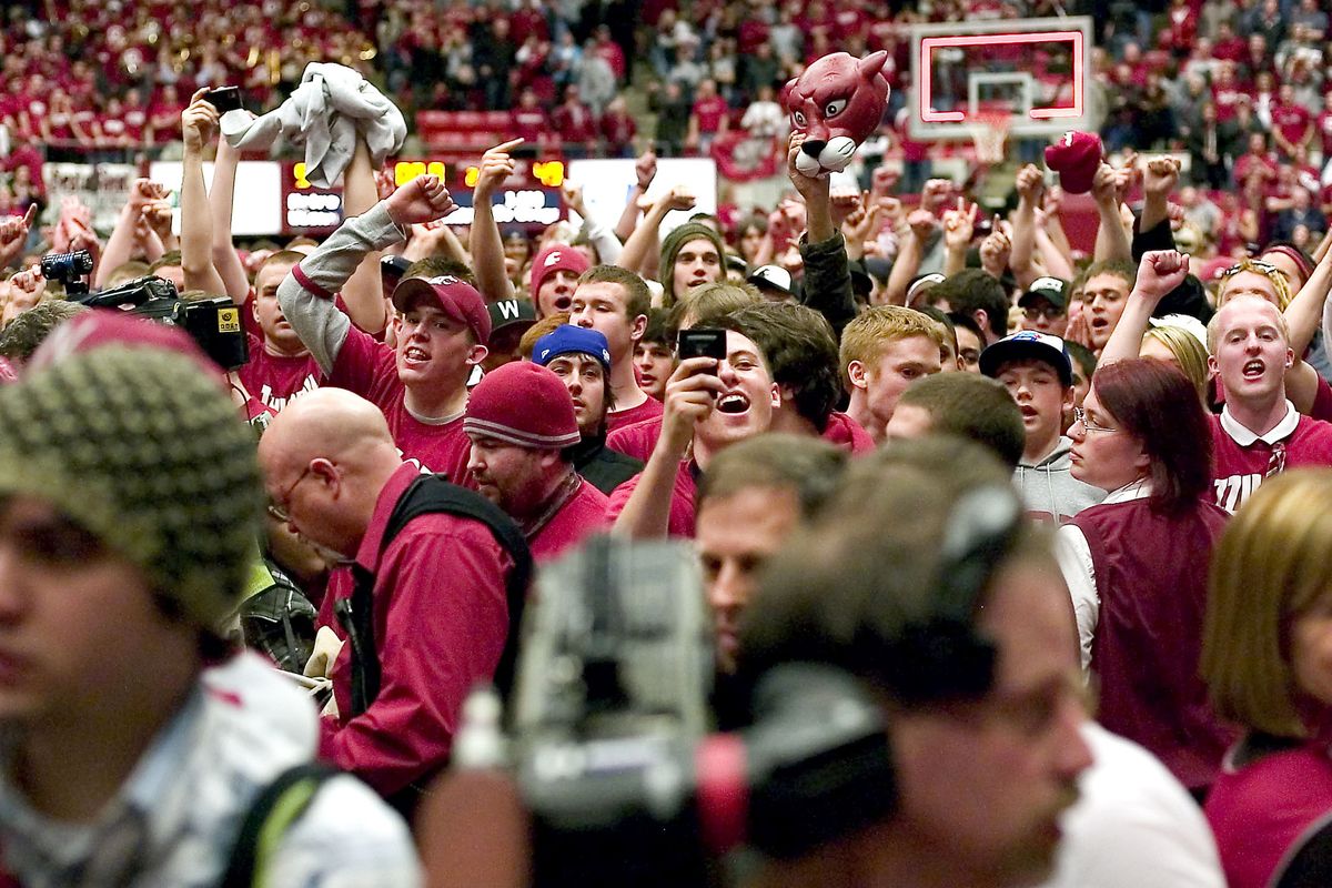Cougar fans will have to come to the Arena instead of Friel Court if they want to catch next season’s Gonzaga-Washington State matchup. (Associated Press)