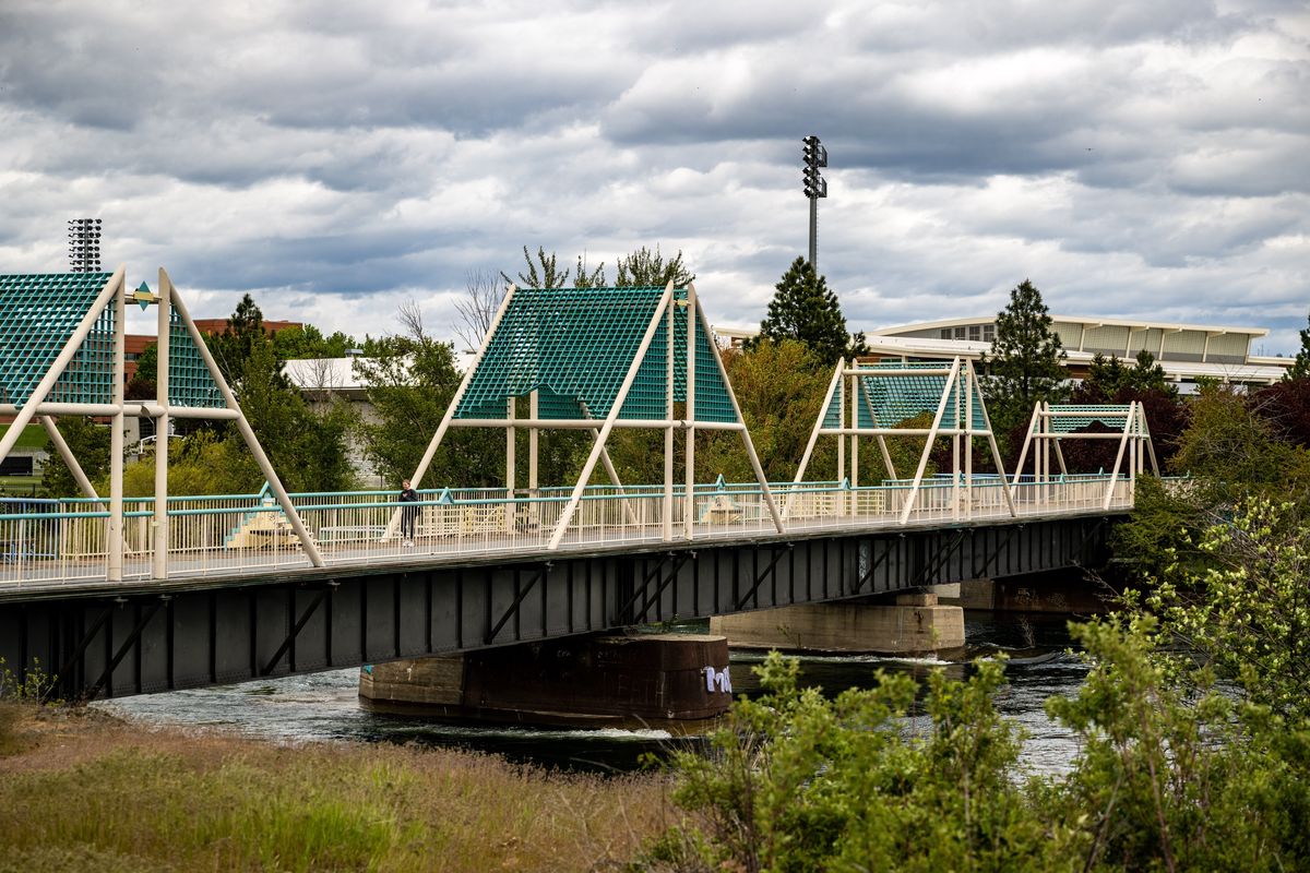 The Don Kardong Bridge near Gonzaga University will close Monday as crews begin a $3.2 million replacement project funded in part by COVID-19 stimulus money. A detour will take the roughly 160,000 pedestrians who traverse the bridge every year south to Spokane Falls Boulevard and through Gonzaga