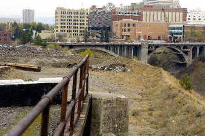 Local developer Jim Frank has recently come forward saying he will buy the note on property Metropolitan Mortgage owns on the north bank of the Spokane River. Metropolitan Mortgage, however, believes the best return for creditors is through a deal with Matt Aatai and his company, Seawest Investment Associates.
 (Colin Mulvany / The Spokesman-Review)