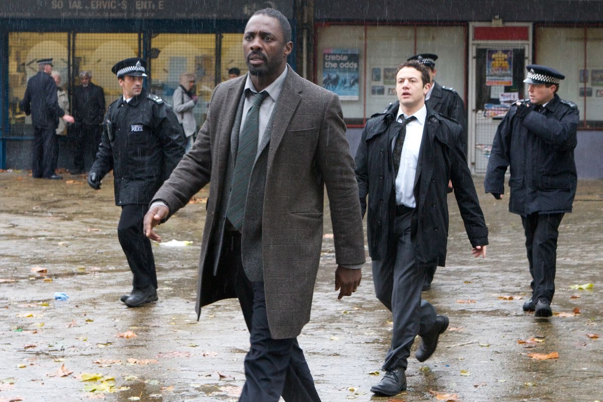 Idris Elba is shown in a scene from “Luther.”
