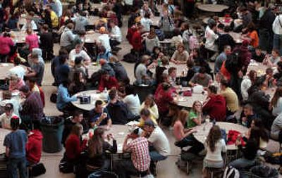 
There isn't an empty seat in the University High lunchroom. With 1,800 students, University High is over capacity. The school and its twin, Central Valley High, were built for 1,600 students. 
 (Holly Pickett / The Spokesman-Review)