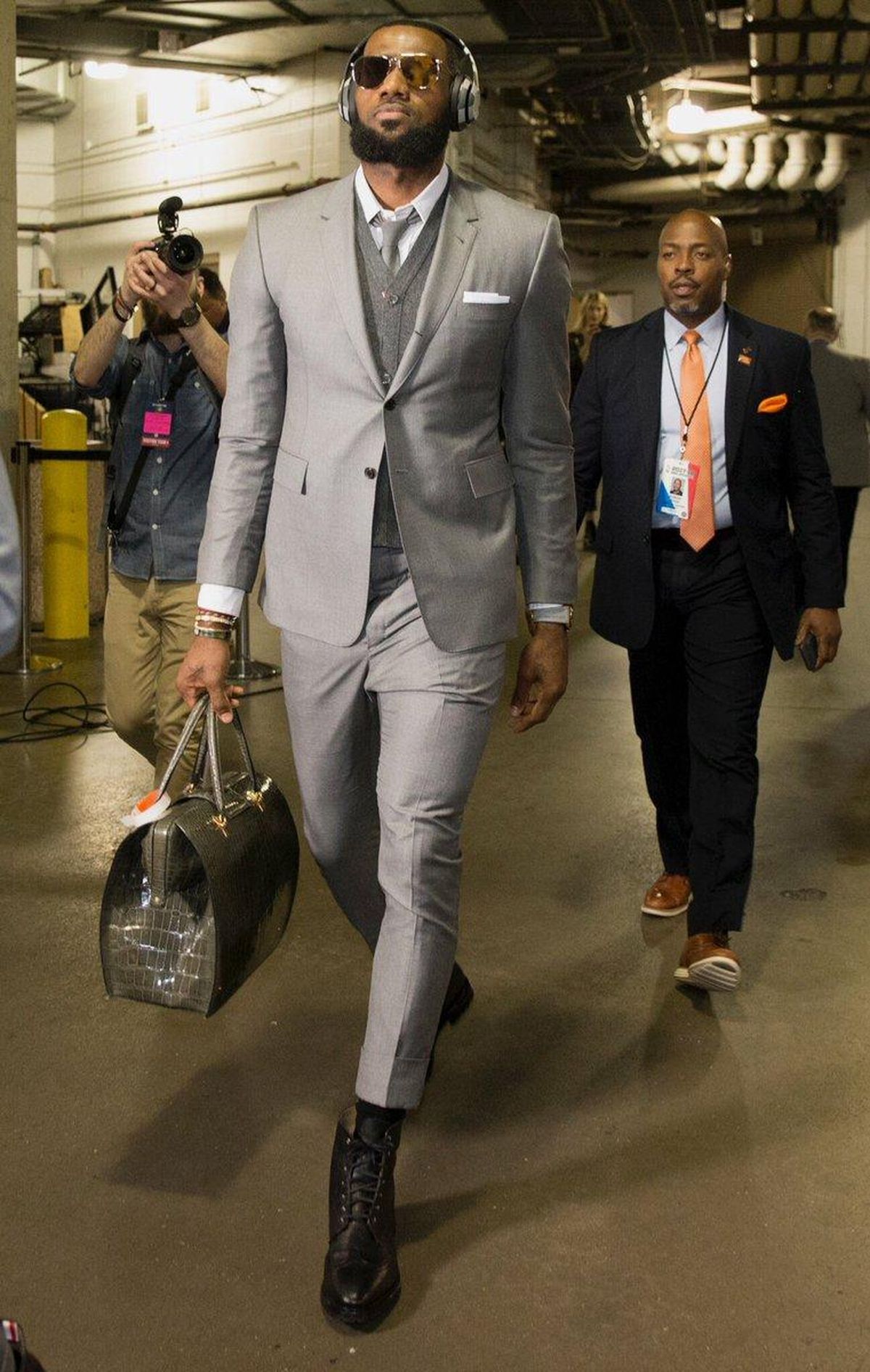 Cavaliers Players in Thom Browne Suits @ NBA Playoffs Game Against Indiana  - Fashionsizzle
