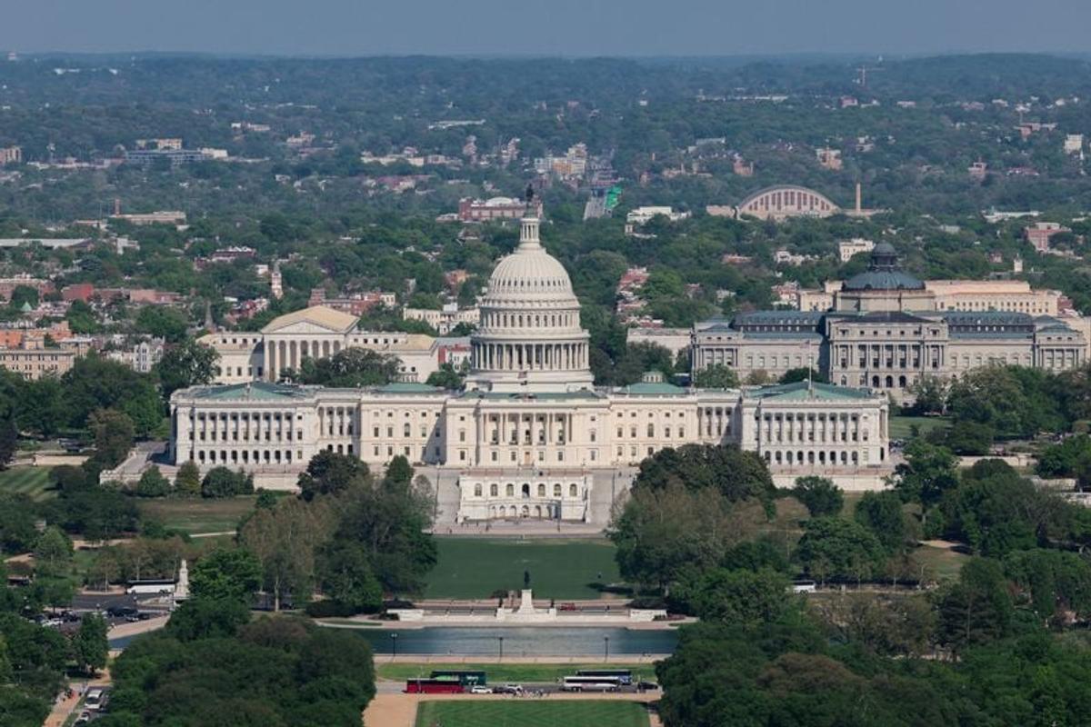 The U.S. Capitol Building and Library of Congress on April 16, in Washington, D.C.  (Reuters )