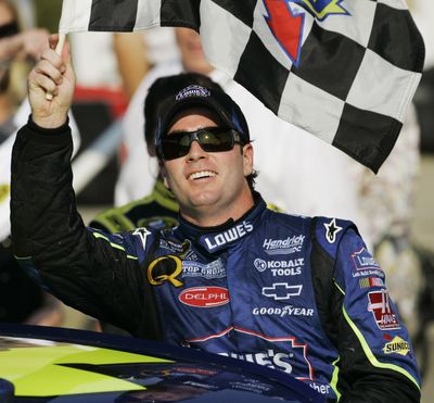 Jimmie Johnson leads with seven races left in the Chase for the championship. (Associated Press / The Spokesman-Review)