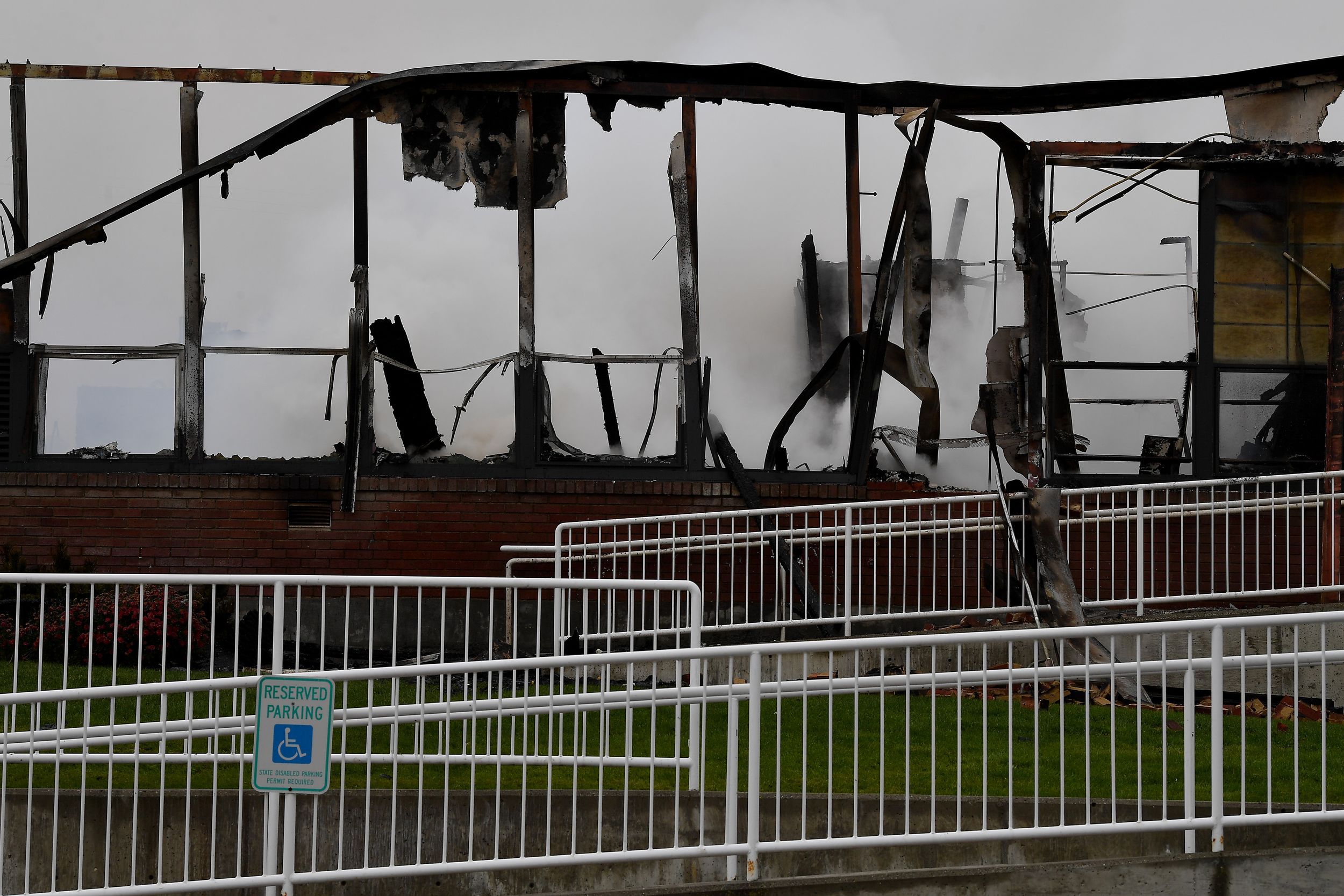 Almira Elementary School destroyed by fire Oct. 13, 2021 The