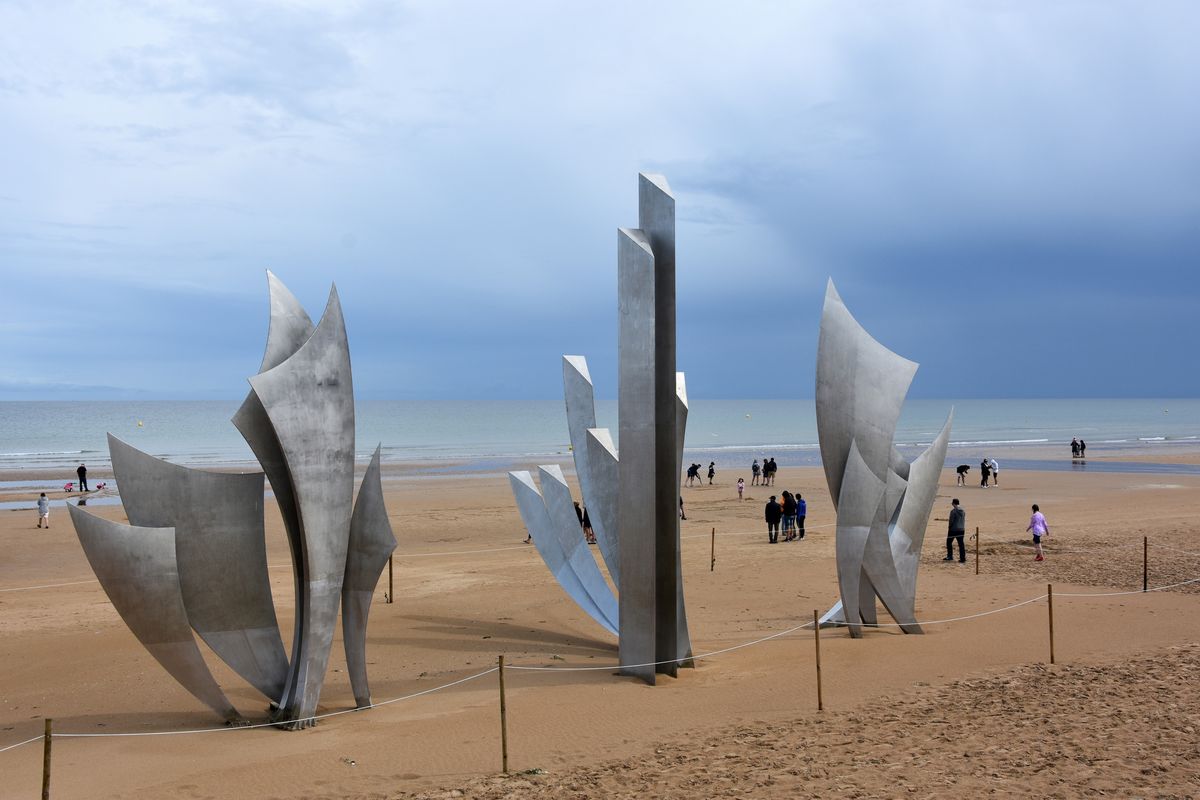 The Les Braves memorial at Omaha Beach in Normandy recognizes the courage of the soldiers in World War II. But this charming region of France offers much more than battlefield navel-gazing – it’s a peek into a vibrant, ancient culture in tranquil, bucolic seaside and countryside surroundings.  (Dreamstime)