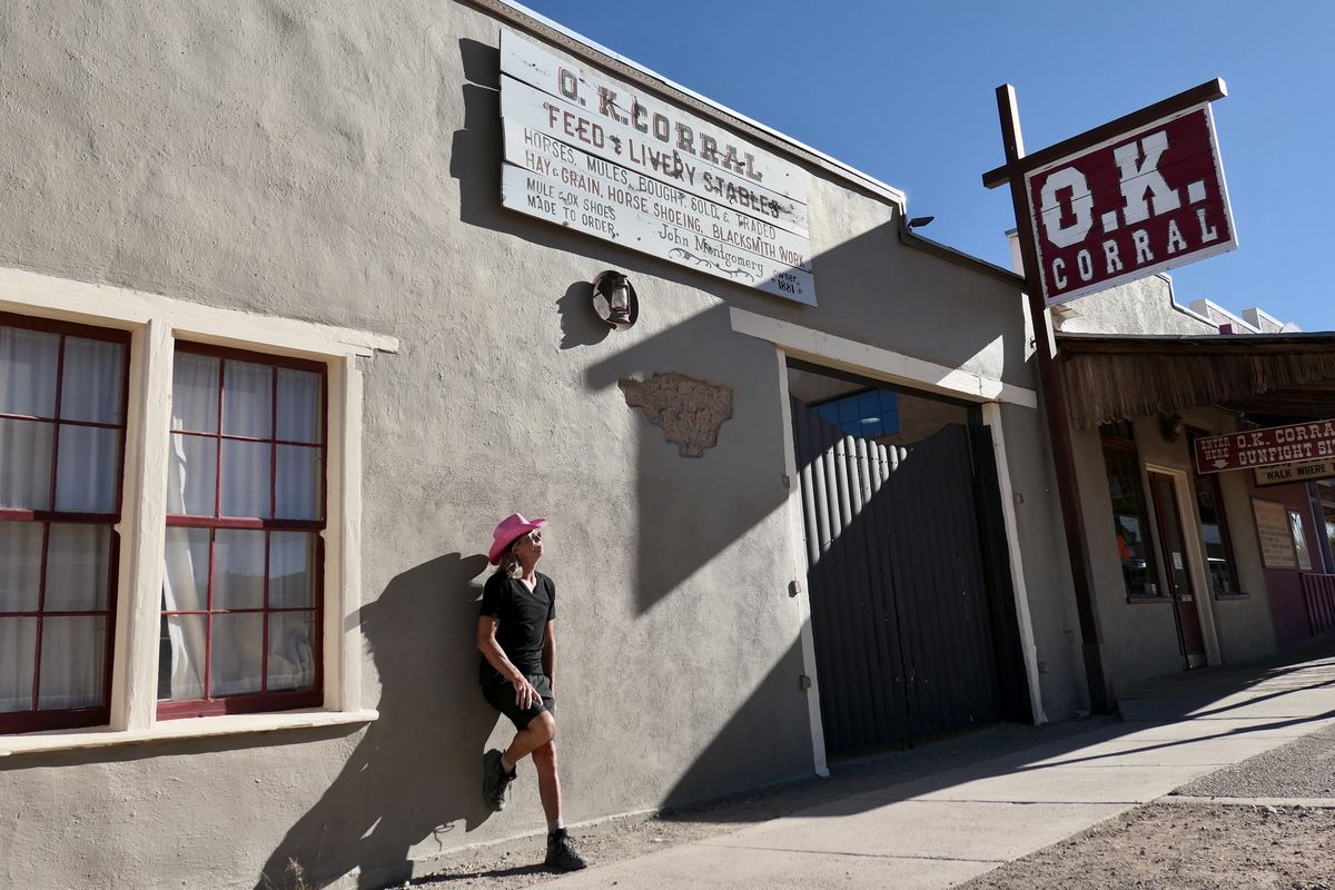 Hanging out in Tombstone, Ariz., near the OK Corral. (Leslie Kelly)